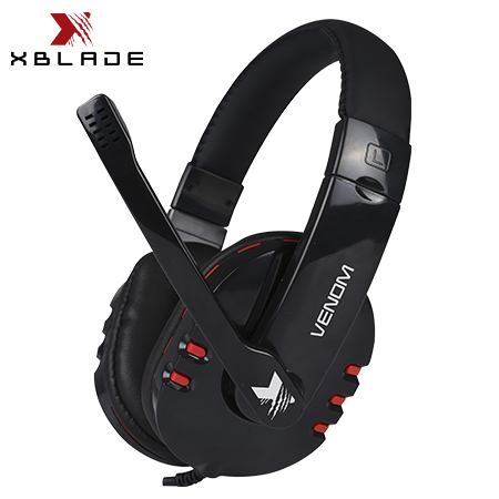 AUDIFONO C/MICROF. XBLADE GAMING VENOM ESTREO BLACK/RED (GXB-HG8311)