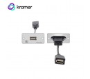 PLACA DE PARED KRAMER WU-AA(W) CONECTOR USB-A 2.0 WHITE (85-0119399)