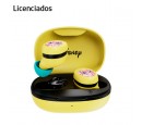 AUDIFONO C/MICROF. LICENCIADO XTECH TRUE WIRELESS STITCH BLUETOOTH 5.1 12H 10M YELLOW (XTH-D701ST-YL)