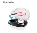 AUDIFONO C/MICROF. LICENCIADO XTECH TRUE WIRELESS GHOST SPIDER BLUETOOTH 5.1 12H 10M WHITE (XTH-M701SG)