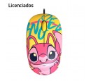 MOUSE LICENCIADO XTECH STITCH USB 1200 DPI LIGERO 68GR YELLOW (XTM-D406ST-YL)