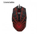 MOUSE LICENCIADO XTECH GAMING SPIDERMAN MILES MORALES USB 2400 DPI 7-BOT LED BLACK/RED (XTM-M520SM)