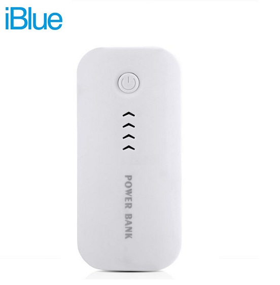 BATERIA PORTATIL IBLUE 5600 MAH USB LINTERNA INDICADOR LED BOX BLANCO (PN 0024988)**