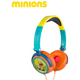 AUDIFONO MINIONS DJ PLEGABLE GREEN/YELLOW (PN HP1-02089-ESP)