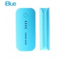 BATERIA PORTATIL IBLUE 5600 MAH USB LINTERNA INDICADOR LED BOX AZUL (PN 0024987)**