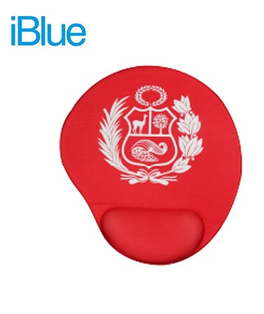 PAD MOUSE IBLUE C/ DESCANSADOR RED ESCUDO WHITE (PN MP372-RW)**