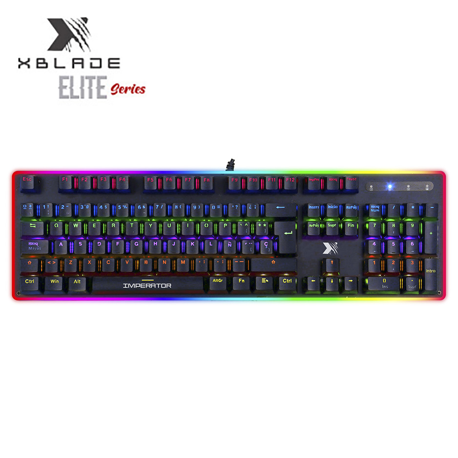 TECLADO XBLADE GAMING ELITE IMPERATOR OPTICO-MECANICO RGB BLACK (GXB-K980G)