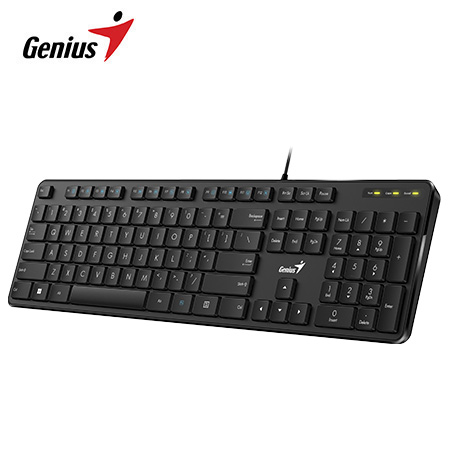 TECLADO GENIUS SLIMSTAR M200 USB MULTIMEDIA SP BLACK (31310019401)