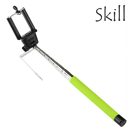 MONOPOD SKILL P/SMARTPHONE SELFIE CON CABLE 3.5MM YELLOW (PN M-06-YW)