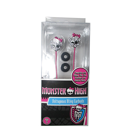 AUDIFONO MONSTER HIGH VOLTAGEOUS BLING  PINK/BLACK (11748-BL-ESP)