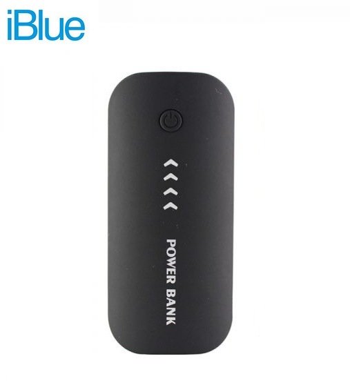 BATERIA PORTATIL IBLUE 5600 MAH USB LINTERNA INDICADOR LED BOX NEGRO  (PN 0024981)**