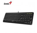 TECLADO GENIUS SLIMSTAR Q200 USB MULTIMEDIA SP BLACK (31310020401)