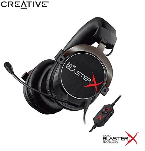 AUDIFONO C/MICROF. CREATIVE GAMING H5 TOURNAMENT SBX BLACK (PN 70GH031000003)