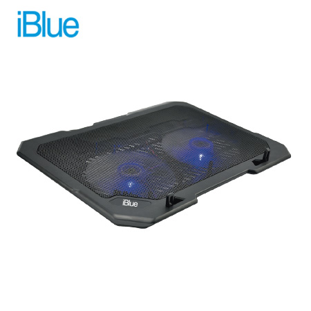 COOLER IBLUE P/NOTEBOOK S302-BK 15.6" 2 FAN 12CM USB BLACK (PN S302-BK)
