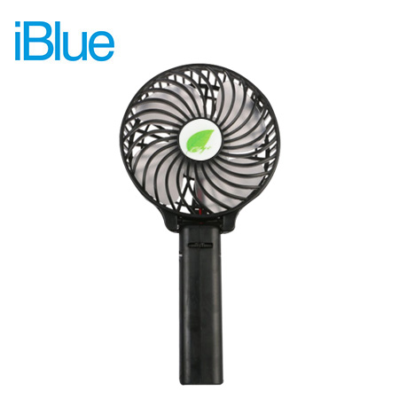 VENTILADOR PORTATIL IBLUE CON BATERIA RECARGABLE BLACK (PN JLK1699)*